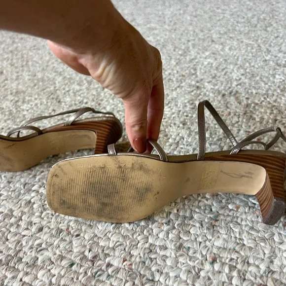 Bandolino Taupe Strappy Heels - Picture 5 of 8